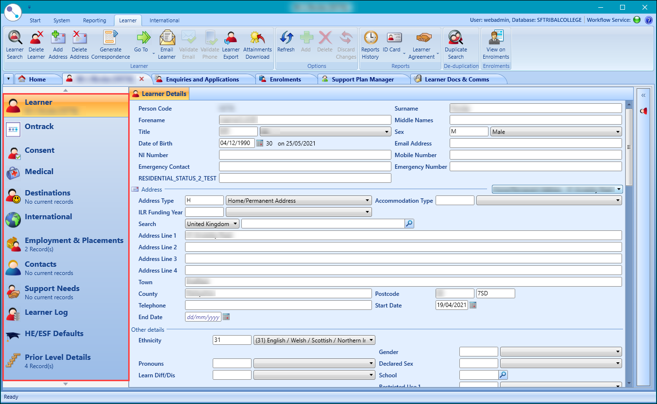 Learner Pane